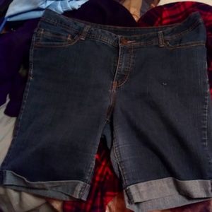 Knee length Jean shorts